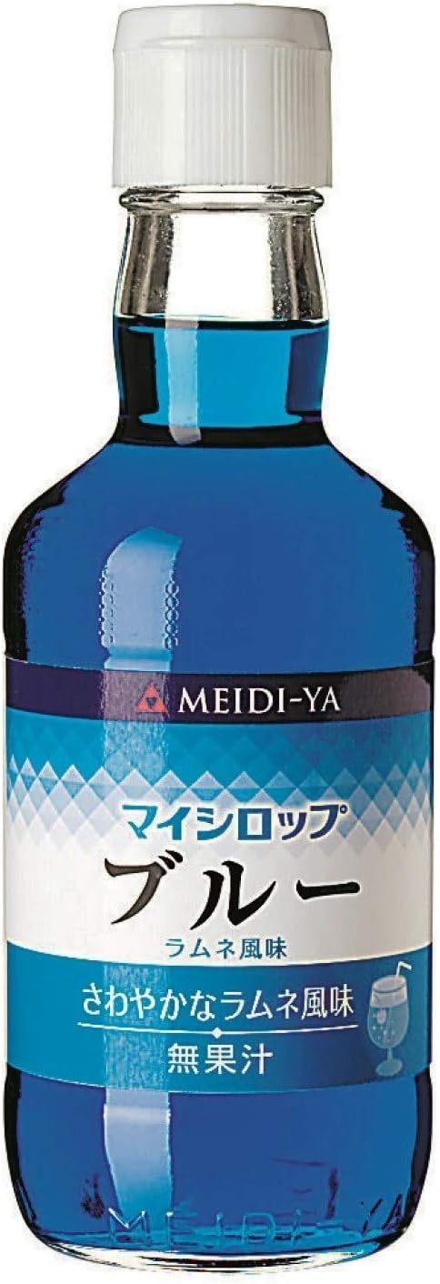 Amazon.co.jp: 明治屋 マイシロップ ブルーラムネ風味 350ml : 食品